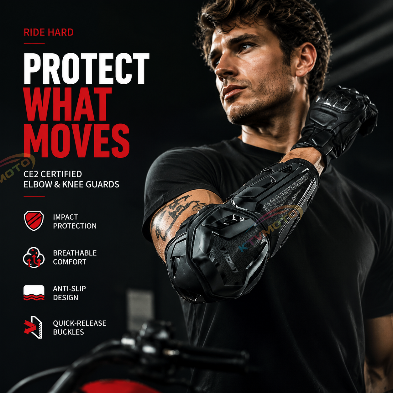 Reflective Motorcycle Crash Protection Gear-Y29