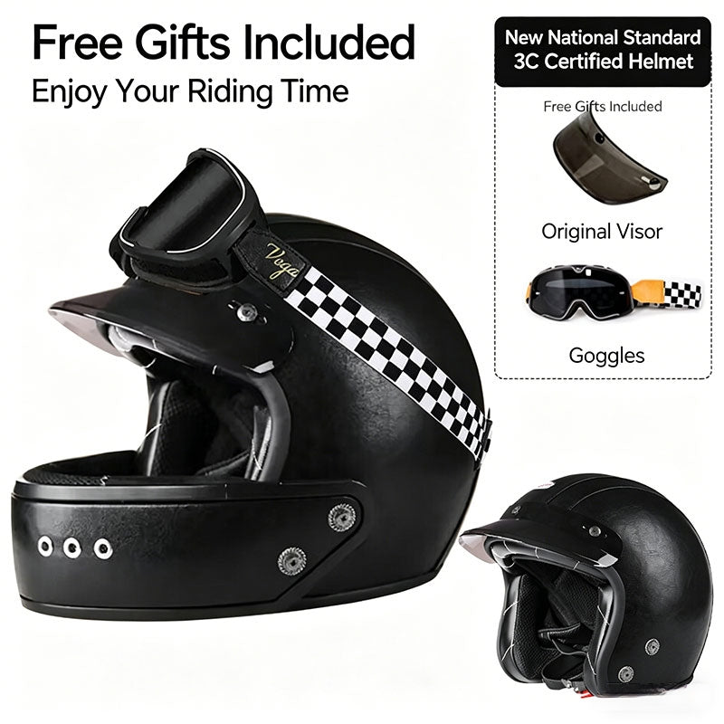 Retro-Style Sport Motorcycle Helmet – I36
