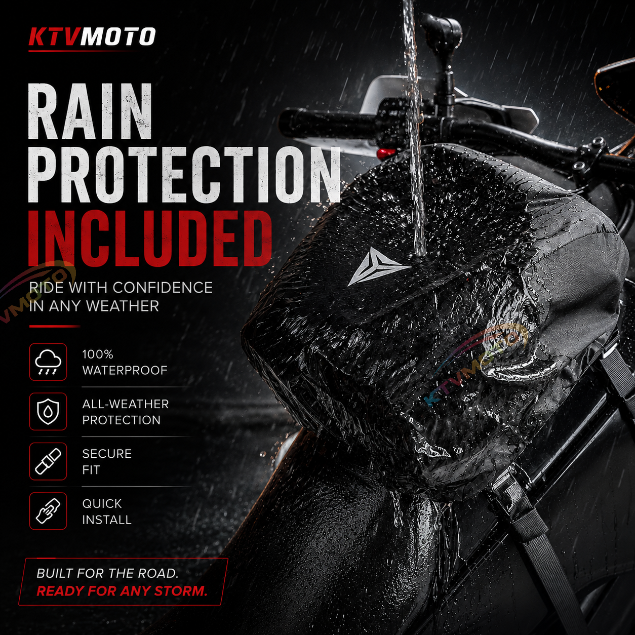Motorcycle magnetic waterproof multi-functional quick-release backpack-B27