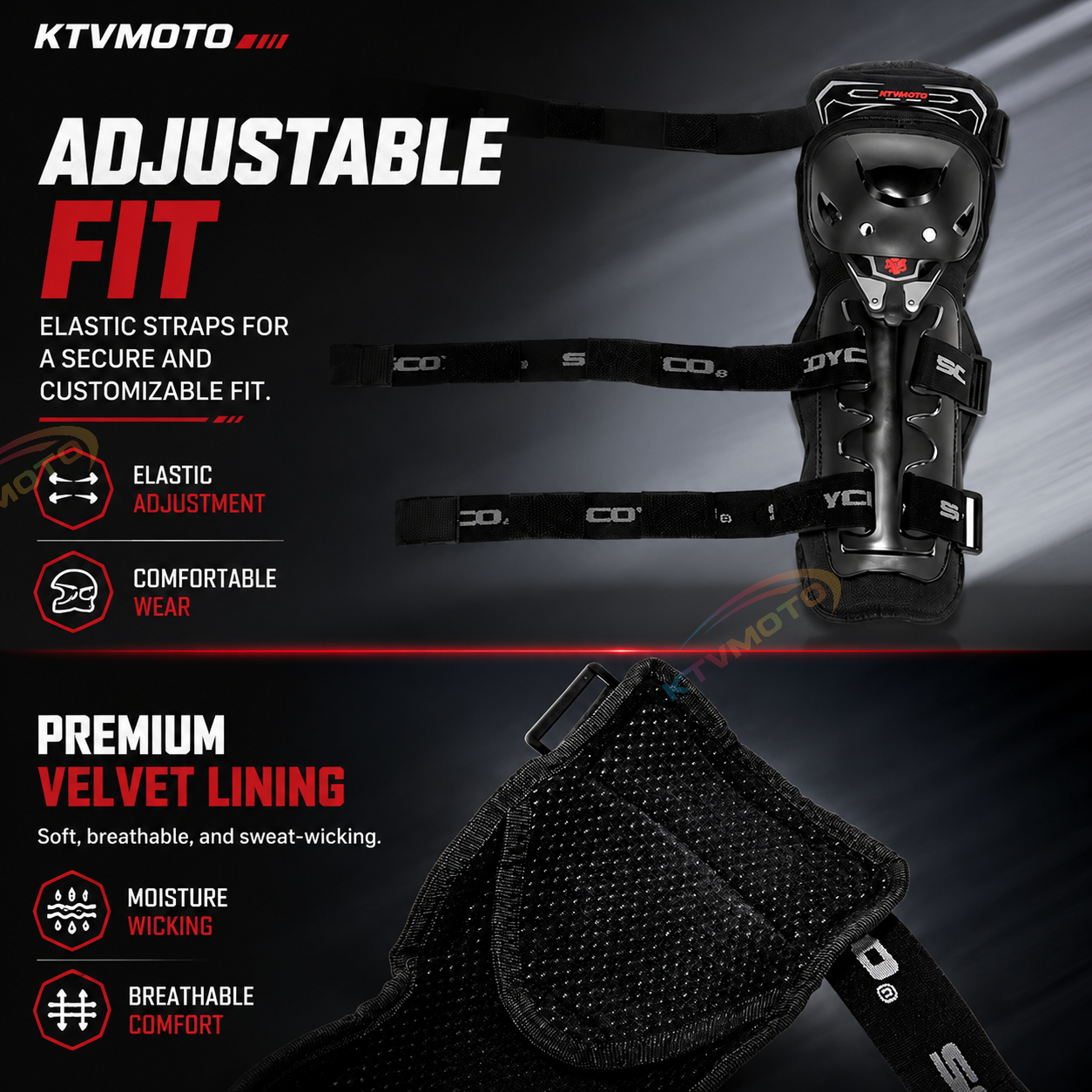 4-Piece Motocross Protective Gear Set-Y45