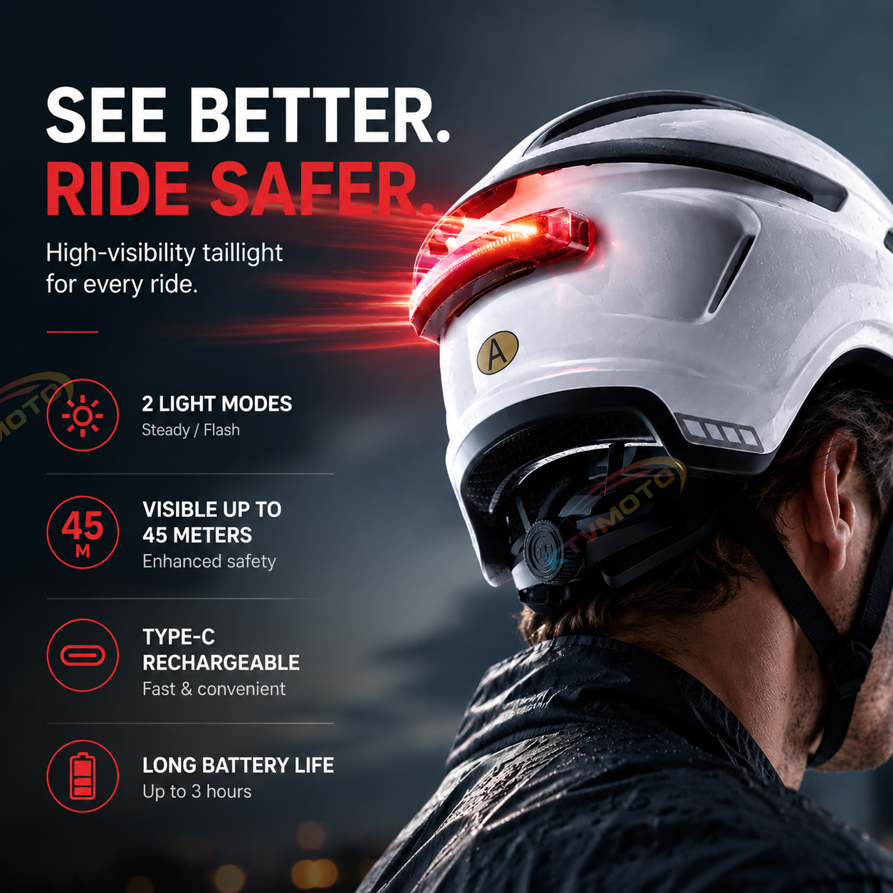 Breathable, sun-protective motorcycle half-helmet-I148