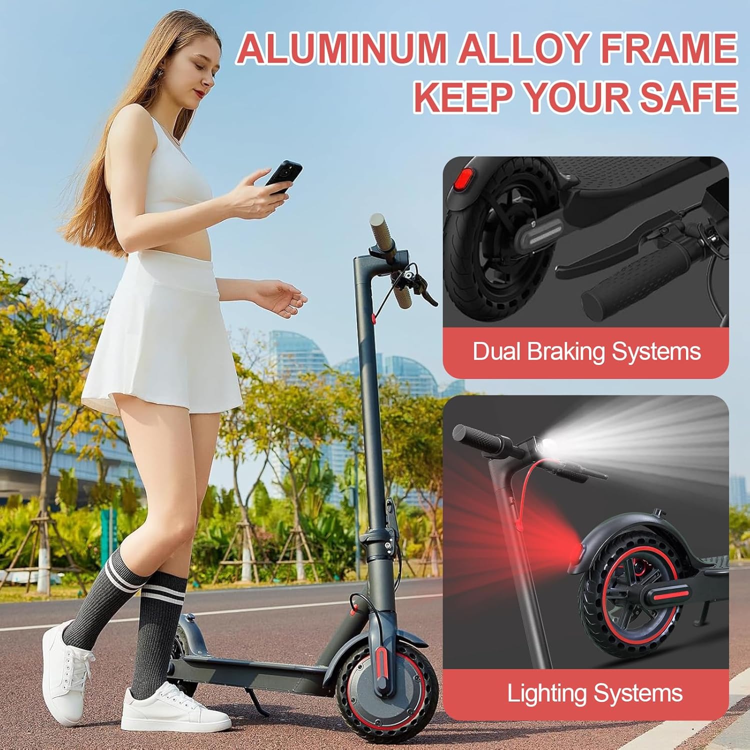 350W Motor Foldable E Scooter - HS-04 Pro