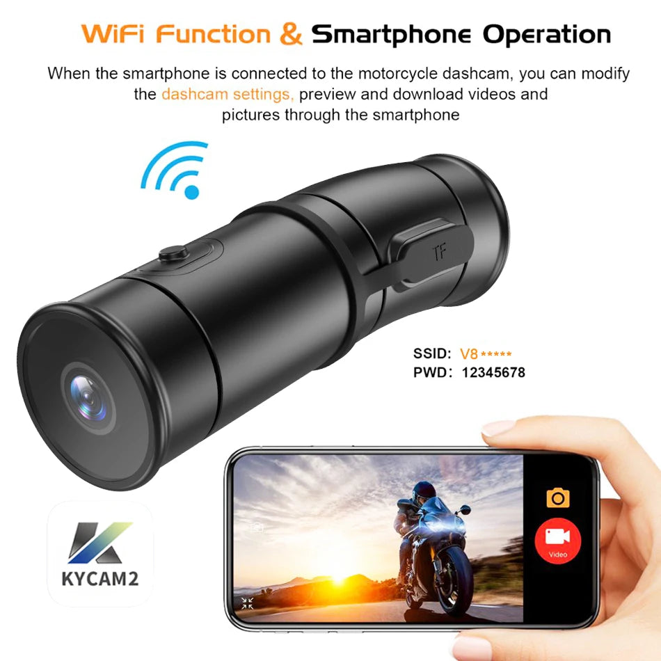 2K Helmet Camera WiFi Dual UHD Waterproof - P07