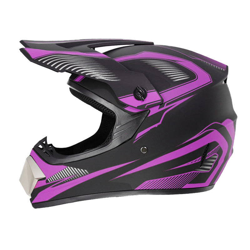 Full-face graffiti-style motocross helmet-I84