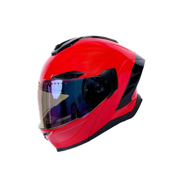 Modular motorcycle helmet with dual flip-up visor (DOT) approved-I66