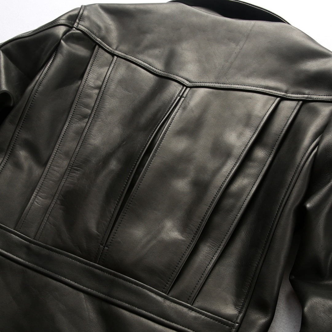 HARLEY ANGEL motorcycle genuine cowhide leather jacket-A27