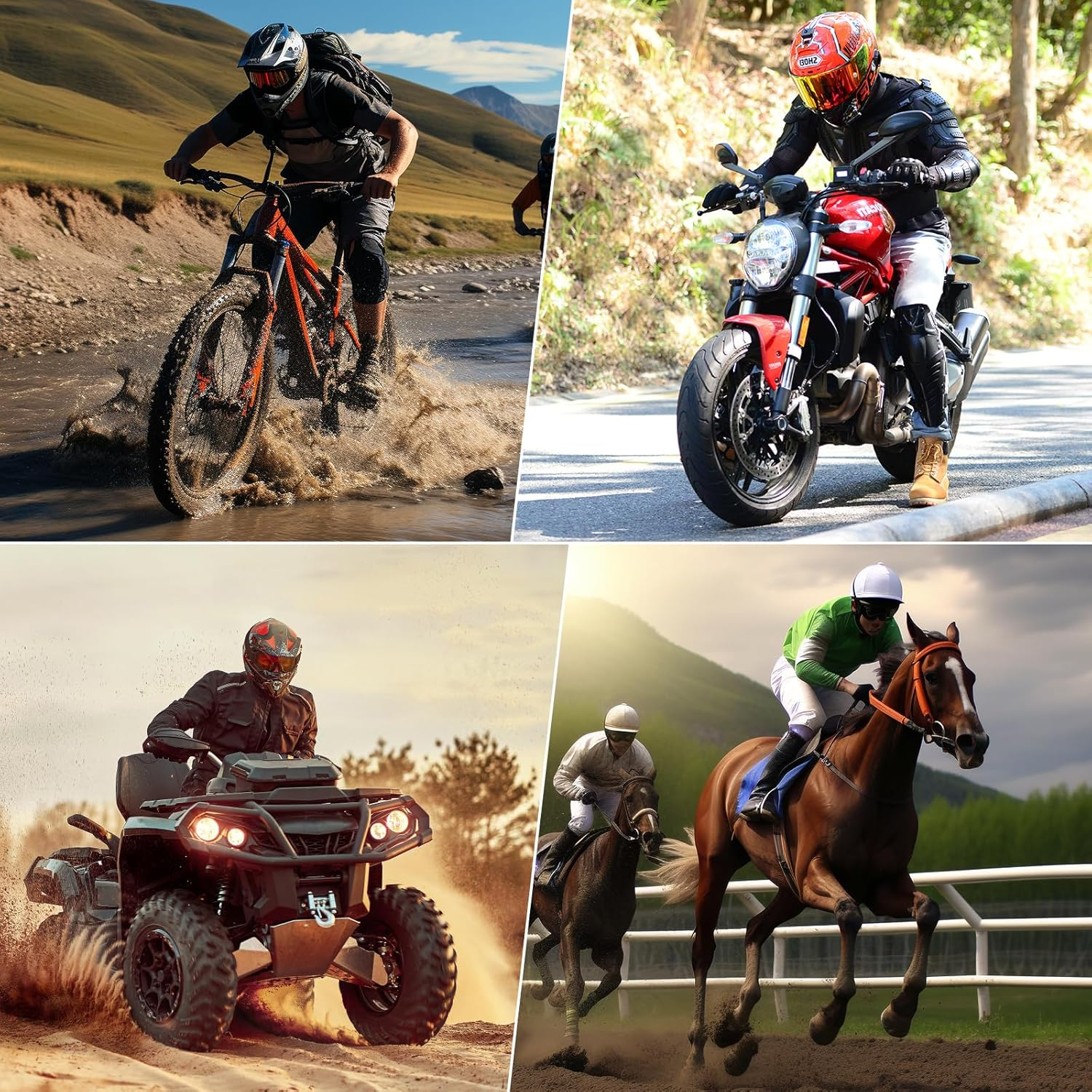 Motorcycle protective armor with neck guard-J06
