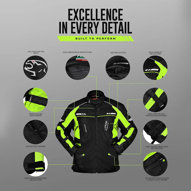 Men's Motorcycle Jacket, Dual Sport Waterproof-J28