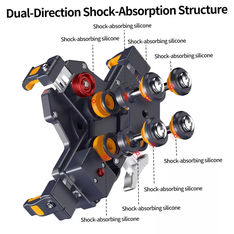 đ„Aluminum alloy double shock absorption mobile phone holder-M27