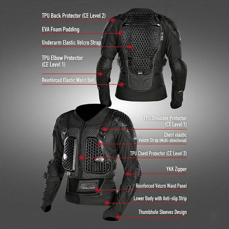 Breathable, impact-resistant, full-body protective armor - F15