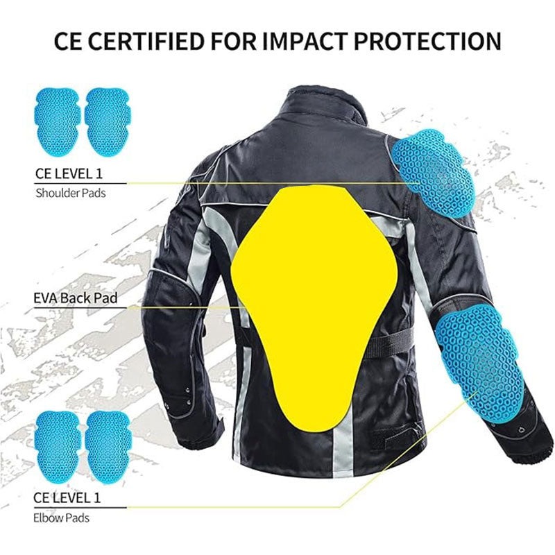 CE certified windproof 600D Oxford cloth motorcycle jacket - J01