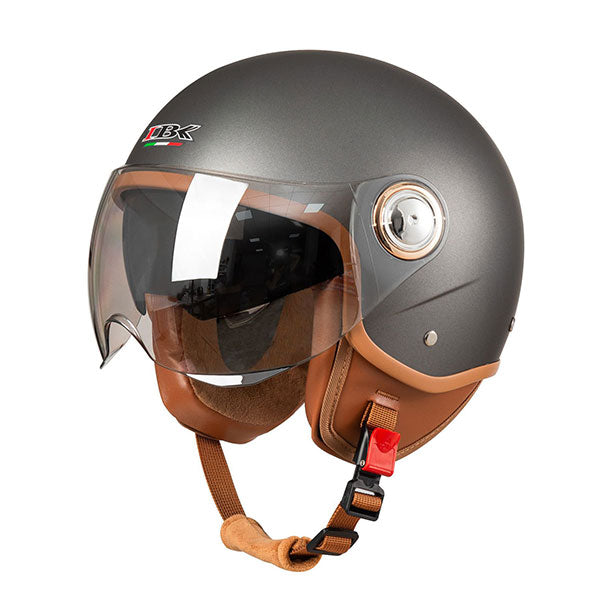Retro-style cruiser motorcycle and e-scooter helmet-I133