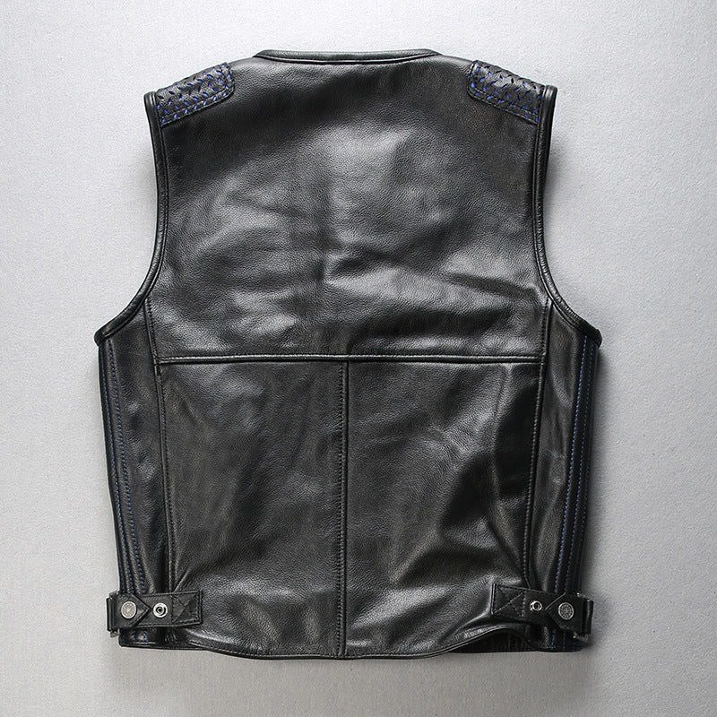 Abs Blocking Harley Summer Rock Leather Vest - A30