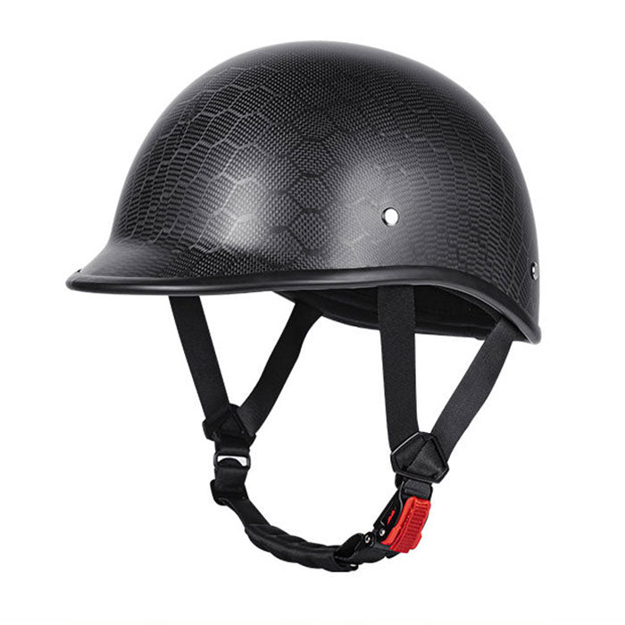 Carbon Fiber Vintage Motorcycle Half Helmet-I135