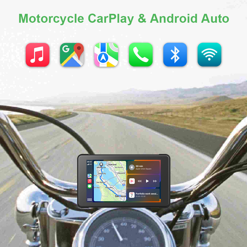 New Carplay Moto 5-inch IPS screen motorcycle navigation system - P07