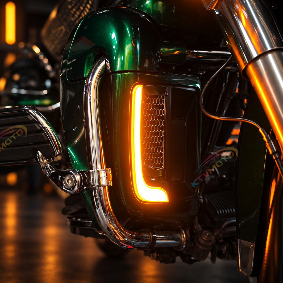 KTVMOTO Harley LED Lower Fairing Running & Turn Signal Lights-ML02