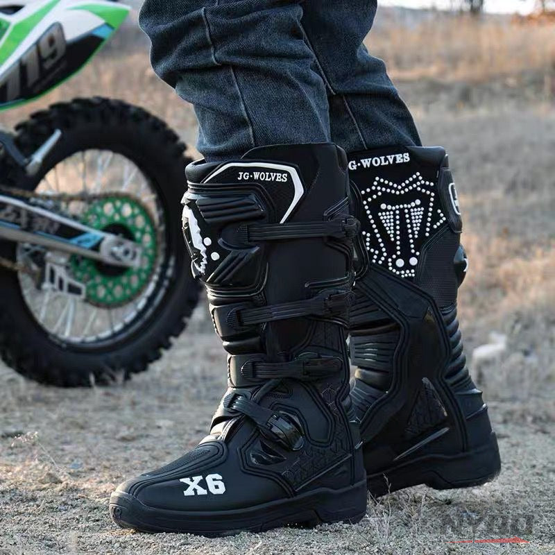 Racing Equipment Long Motorcycle Boots-K11
