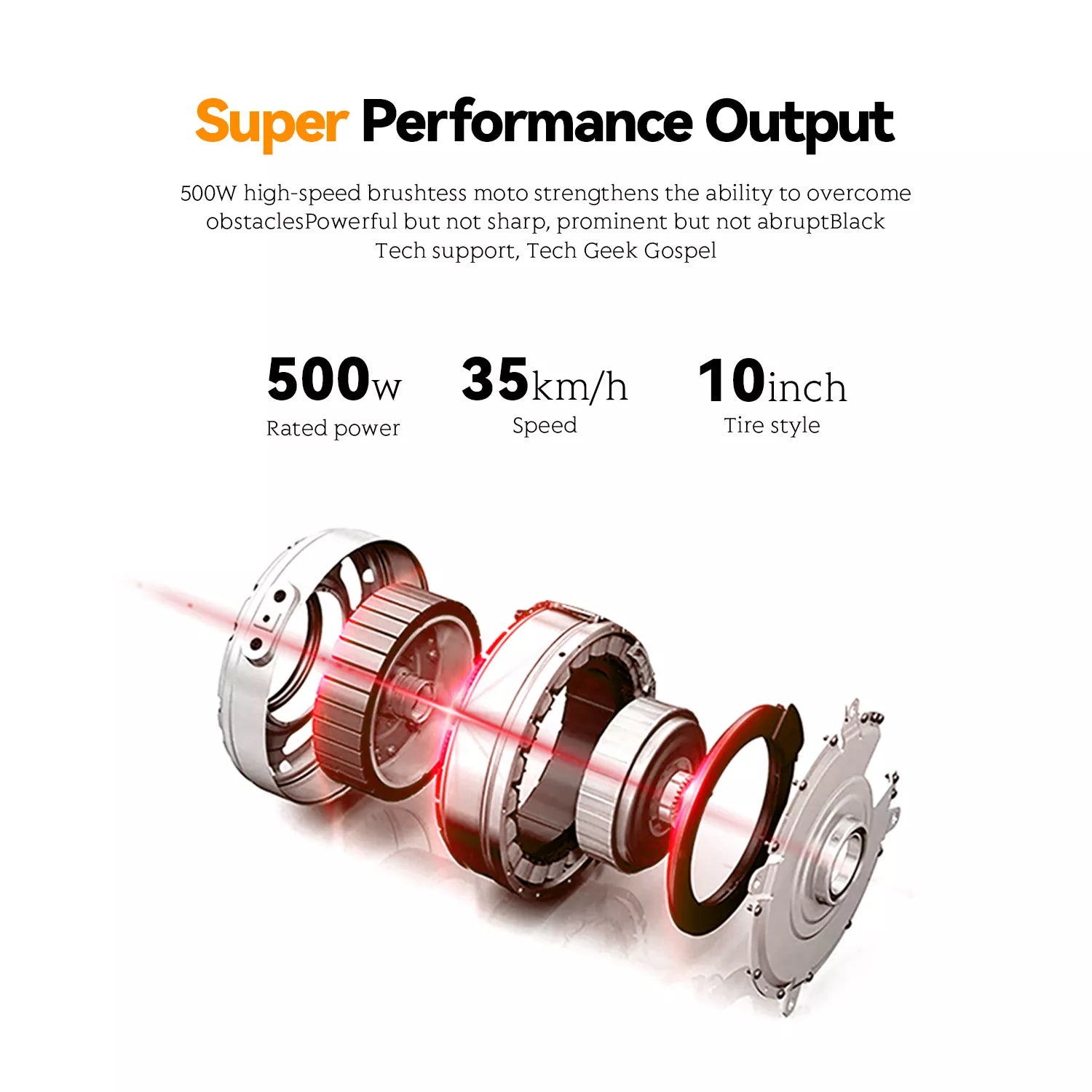 500W foldable electric scooter, top speed 21.7 mph, range 31 miles-G30