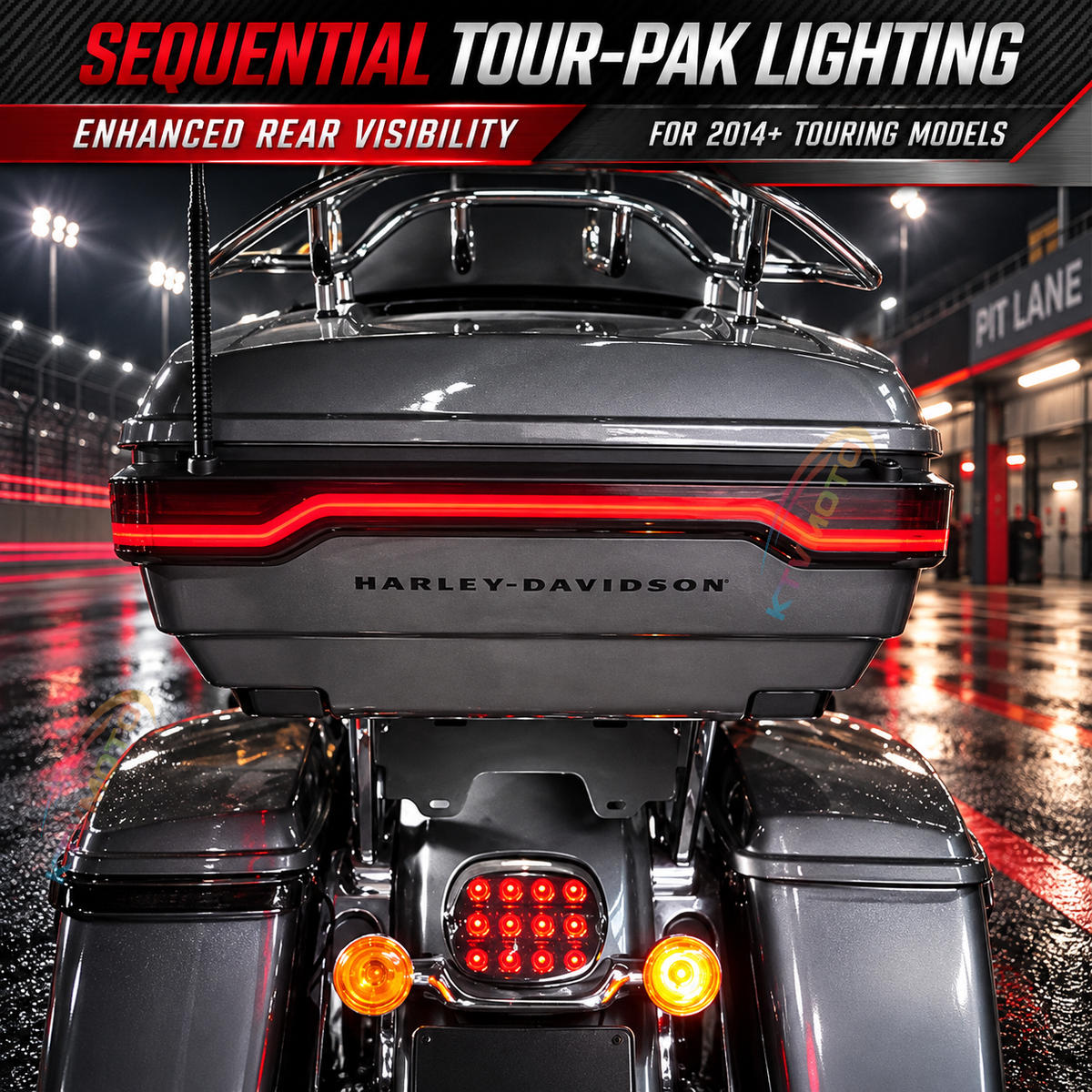 KTVMOTO Harley Sequential Tour-Pak LED Side Lights-ML03