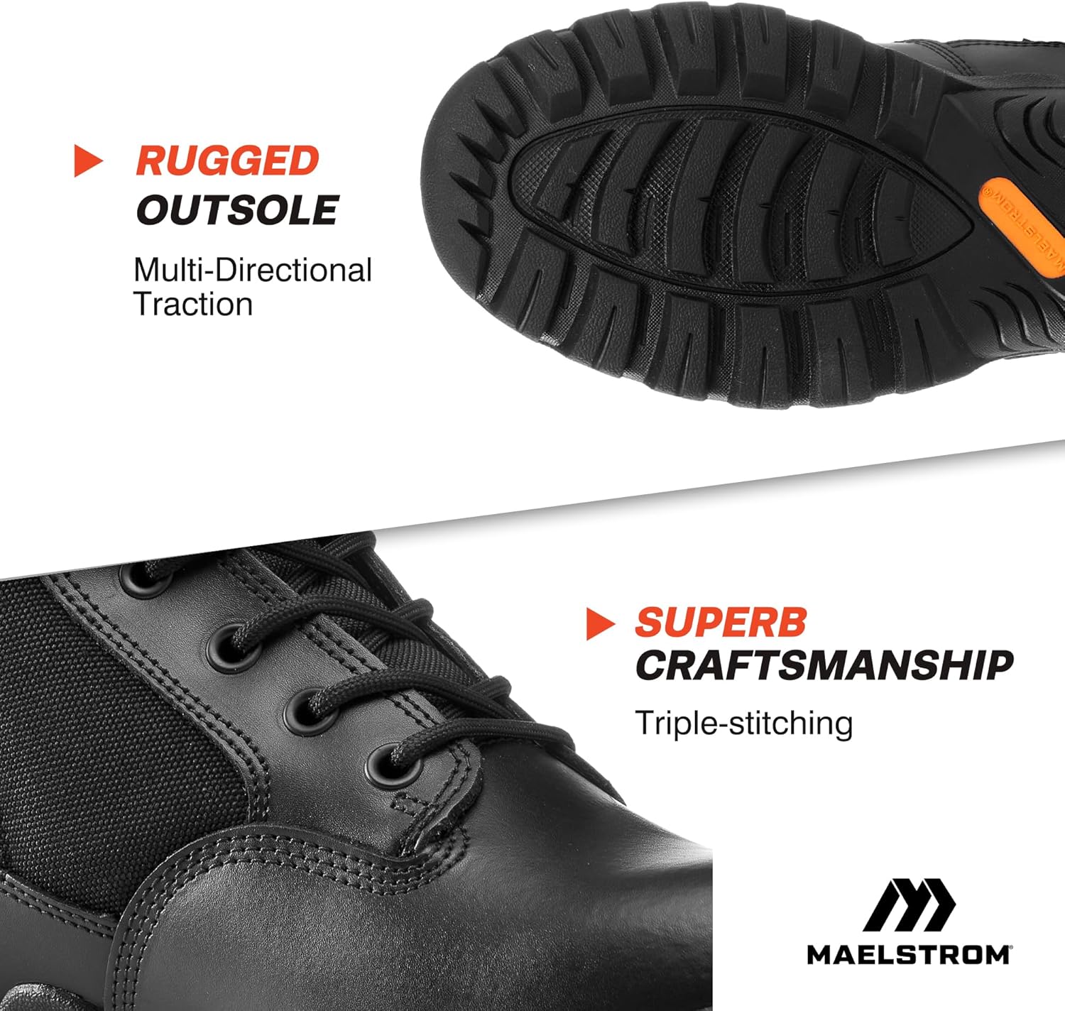 Military Tactical Work Boots for Hiking, Motorcycle, EMS, EMT and Outdoor Combat - K01
