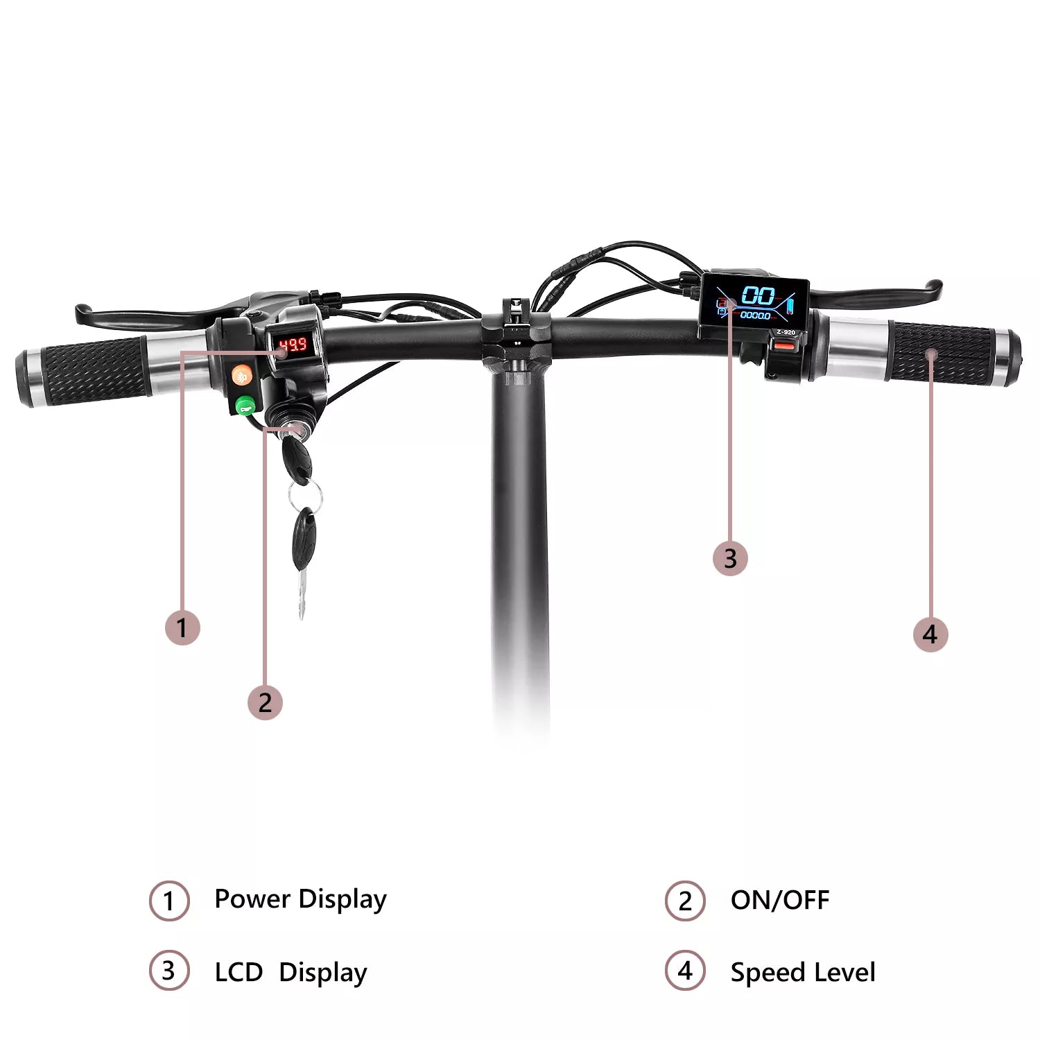 500W Electric Bicycle Scooter 48V 10.4ah -YZ001