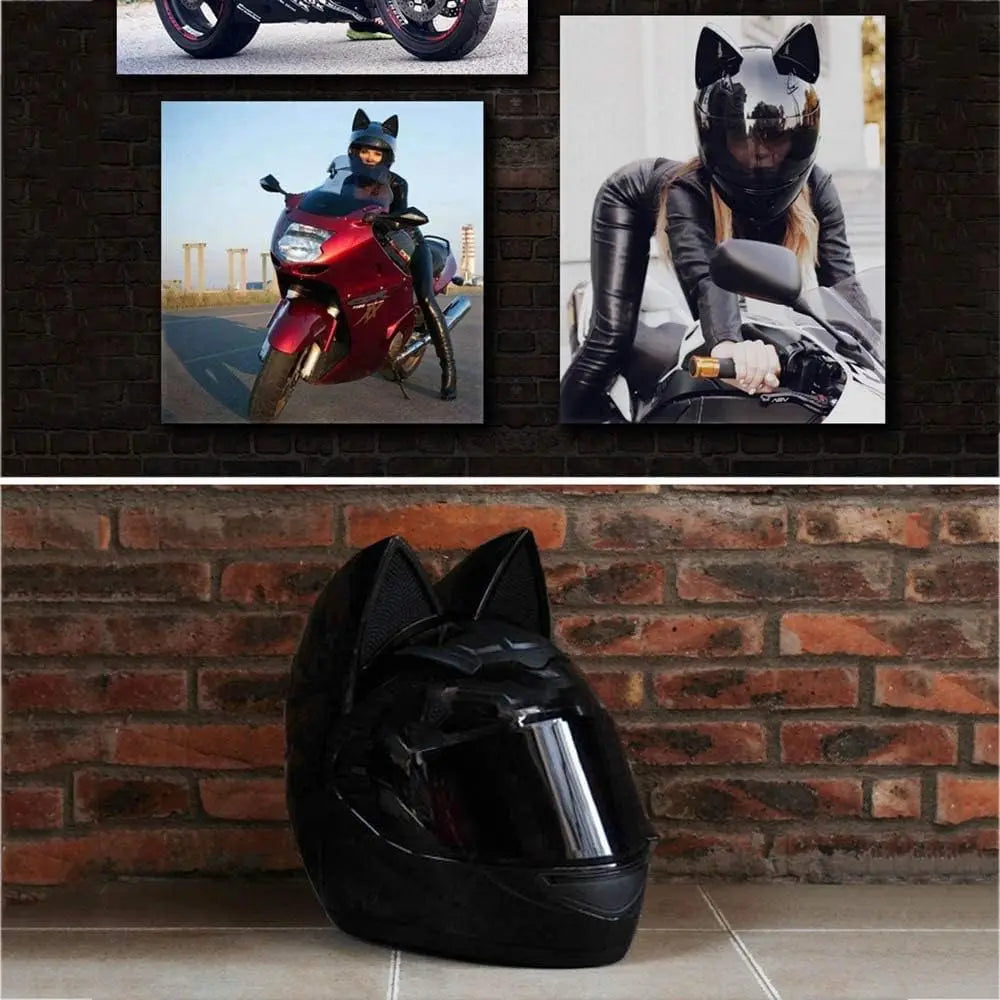 Fashion cat ear off-road helmet-i02