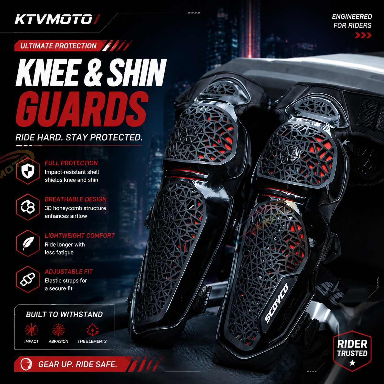 Reflective protective gear for motorcycle riding-Y51
