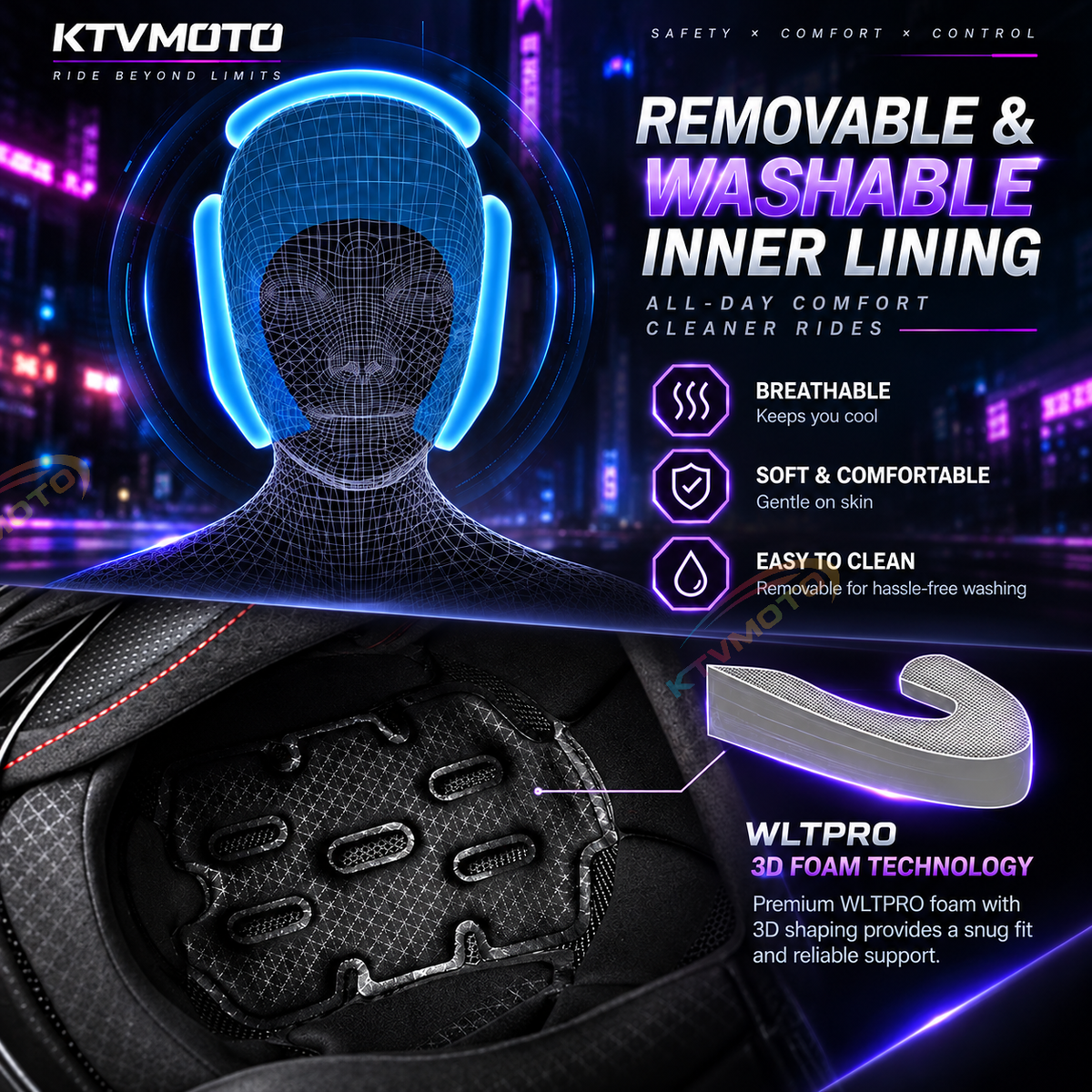 Full-face/Modular Motorcycle Helmet for Cruiser Riding-I306
