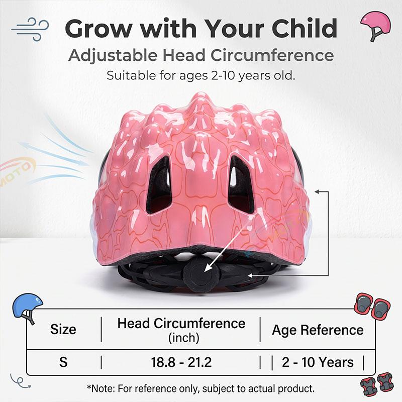 Children's Dinosaur Helmet and Protective Gear Set-I43