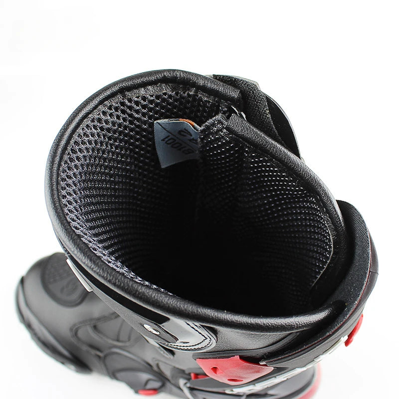 Professional Riding Motorcycle Protective Gear Shift Microfiber Leather Boots-K05