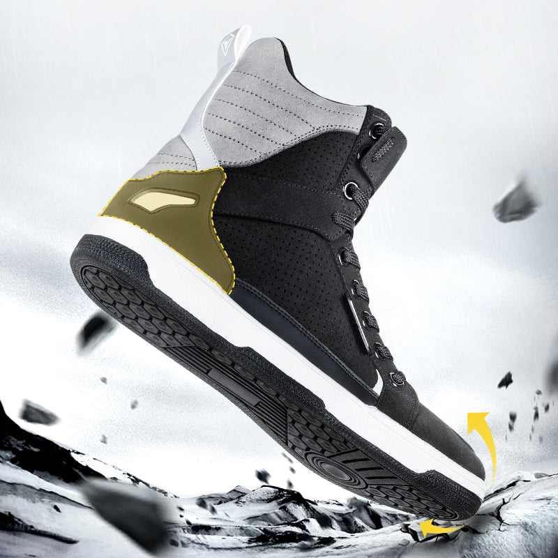 Motorcycle riding boots retro breathable-K09