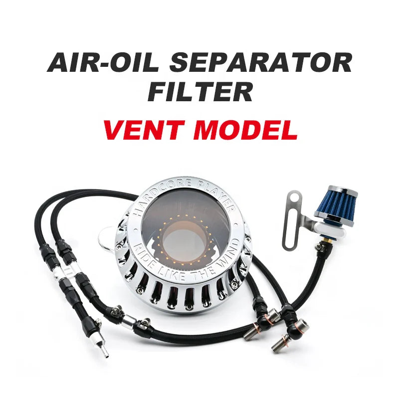 New HD Touring Softail Air Intakes XL Sportster Dyna See-Through Circular Cleaner Vent Model Oil Filter Motorcycle