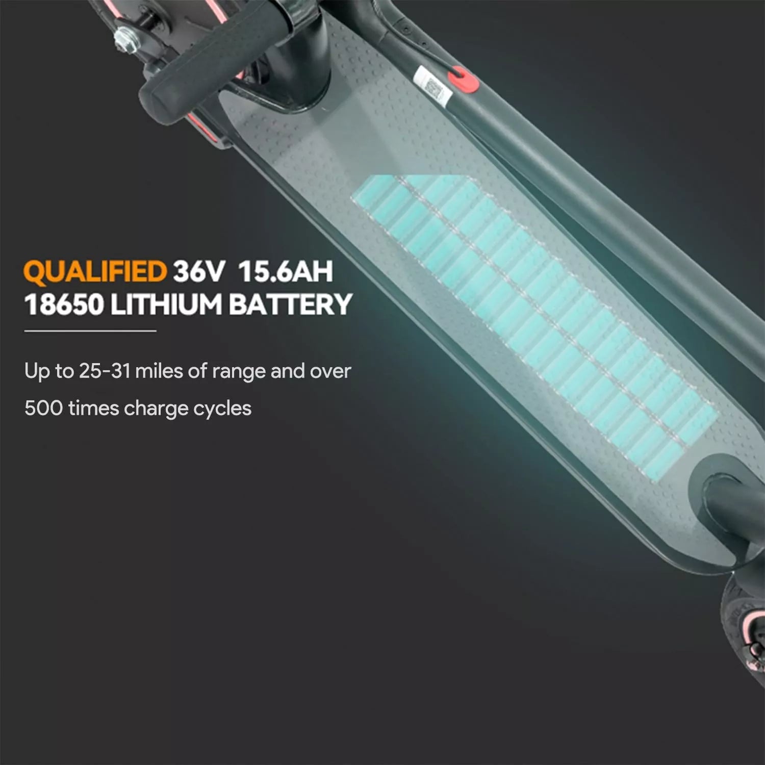 500W foldable electric scooter, top speed 21.7 mph, range 31 miles-G30