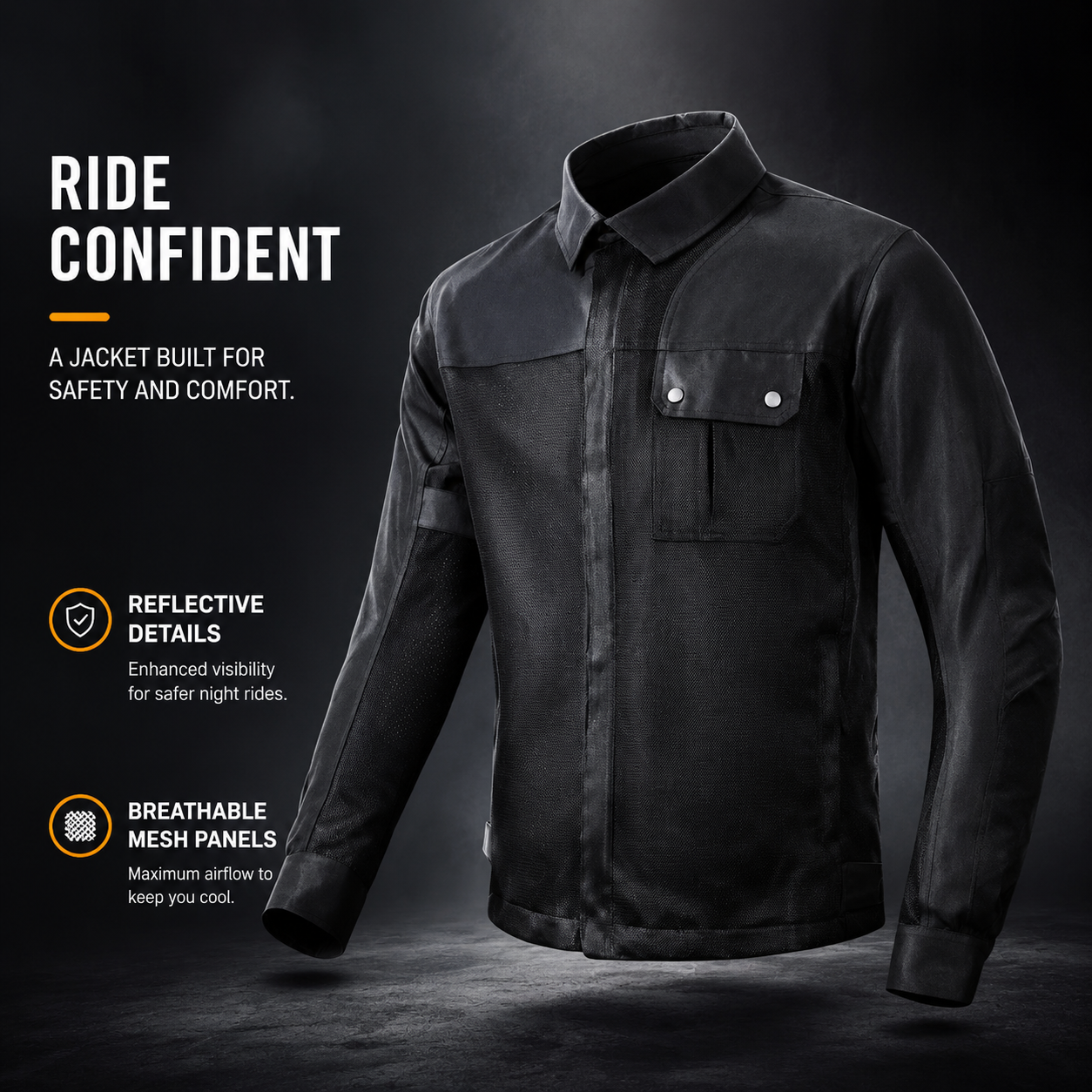 CE certified retro motorcycle riding protective clothing-J86