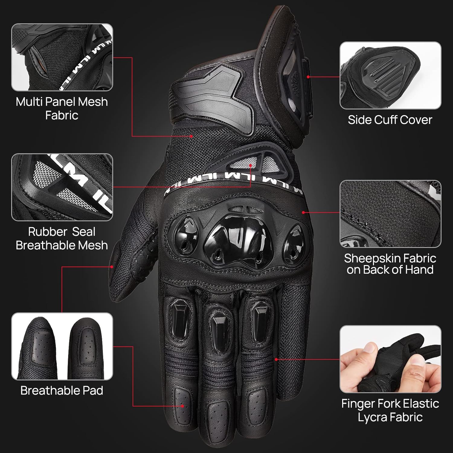 Touch Screen Motorcycle Gloves-G04