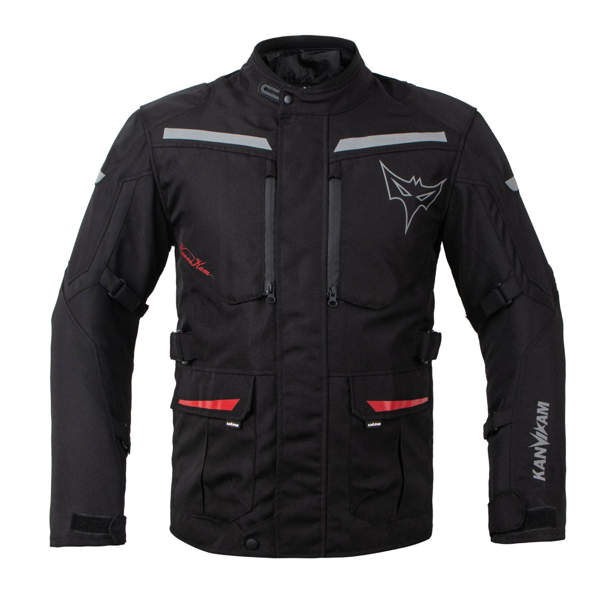 Warm Motorcycle Touring Jacket with Removable Liner-J51