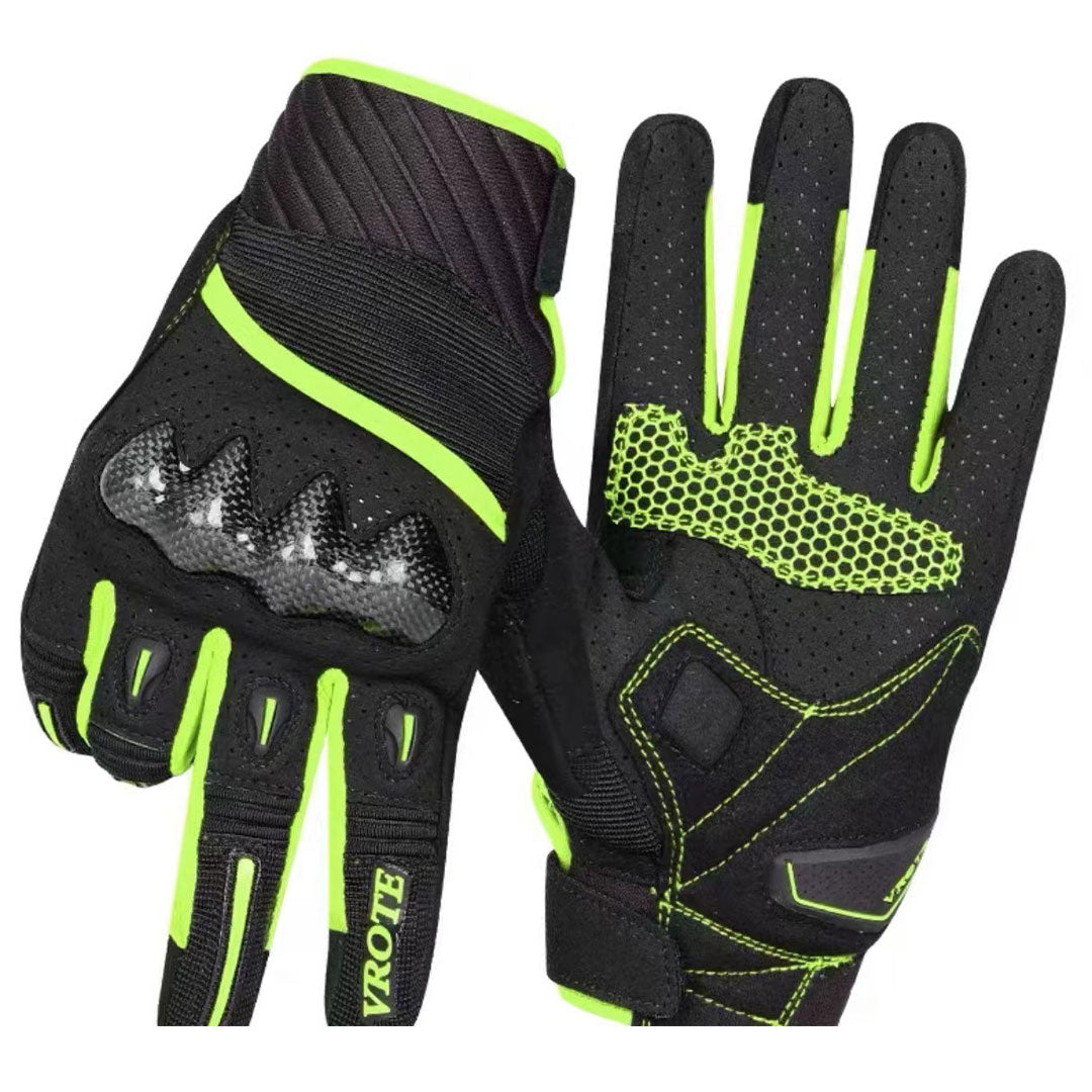 Carbon fiber breathable touchscreen motorcycle gloves-G88
