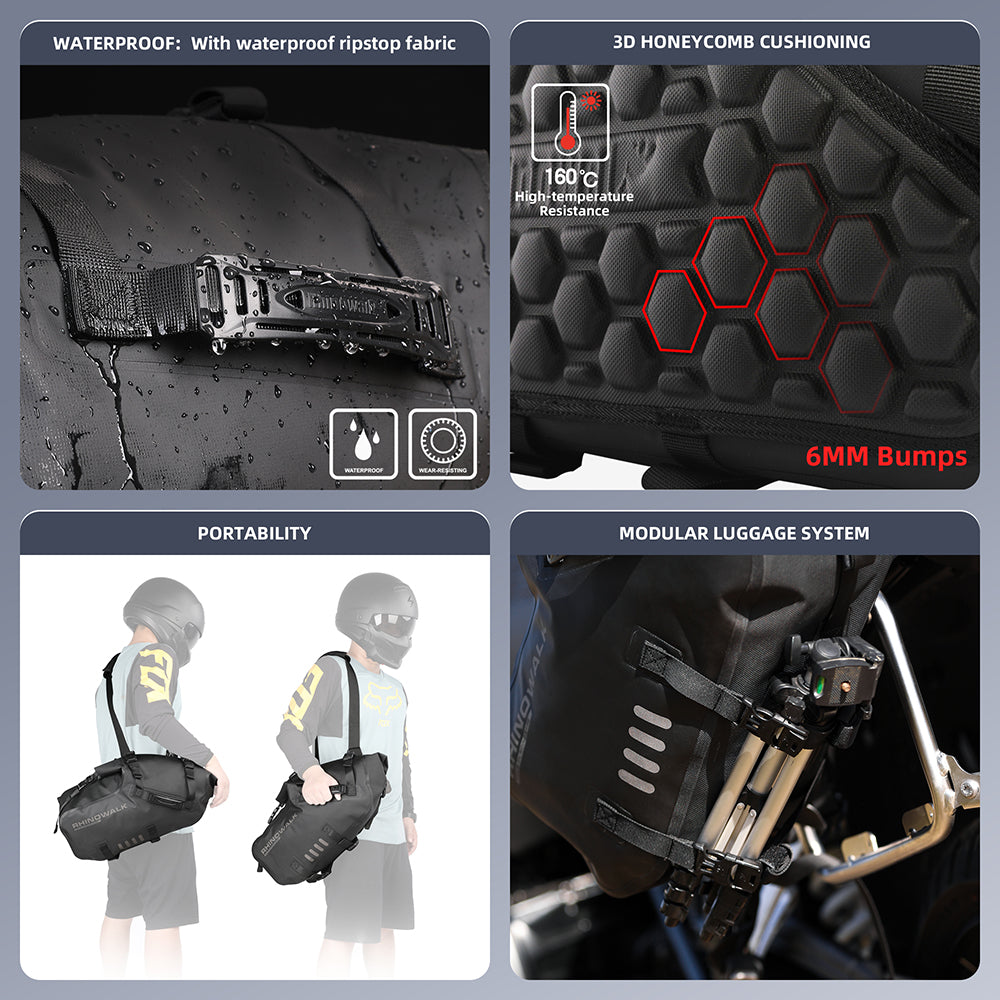 Motorcycle bag 100% waterproof 18L/28L/48L large capacity -B01