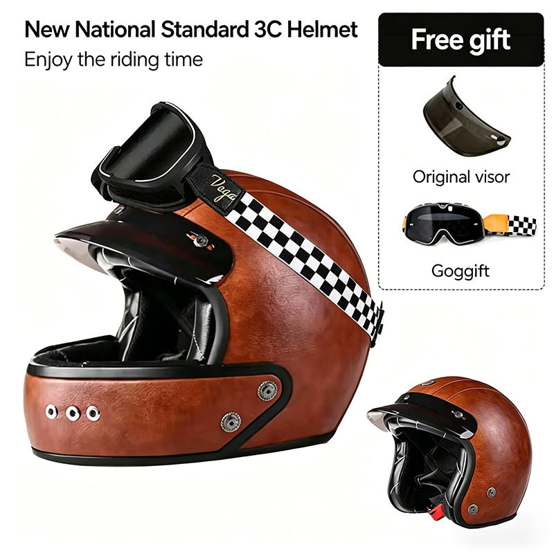 Retro-Style Sport Motorcycle Helmet – I36
