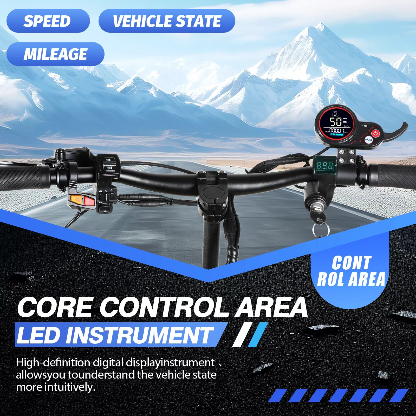 6000w electric scooter 60v-38ah-J30