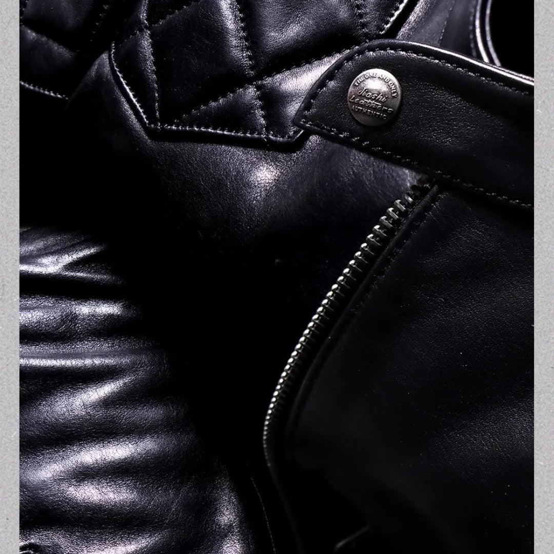 Beckham casual genuine leather jacket -A23