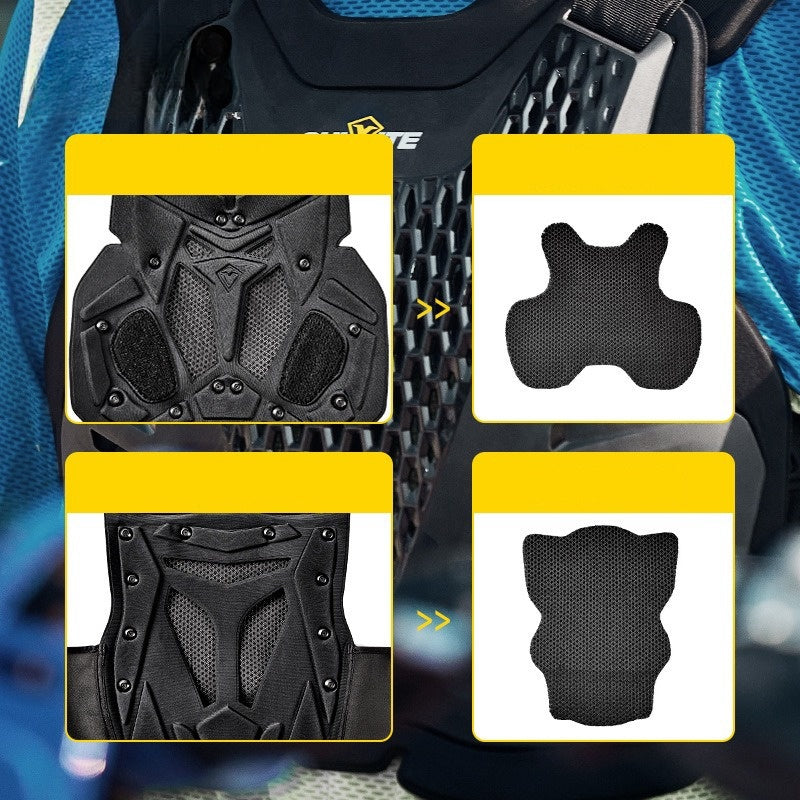 Off-road motorcycle vest back chest protection equipment-F8