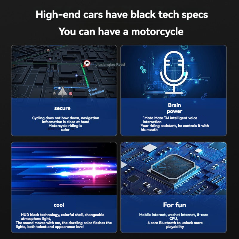 Smart HUD Head-up Display Navigation Voice Control IP66 Waterproof-L9