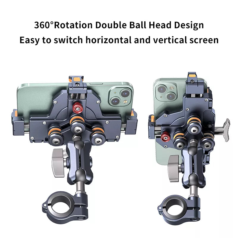 đ„Aluminum alloy double shock absorption mobile phone holder-M27