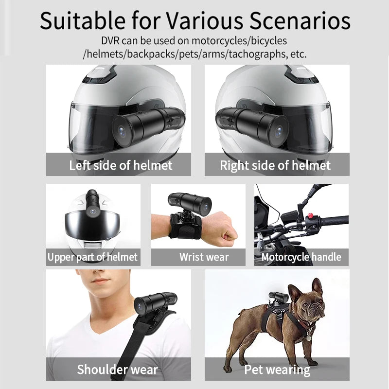 2K Helmet Camera WiFi Dual UHD Waterproof - P07