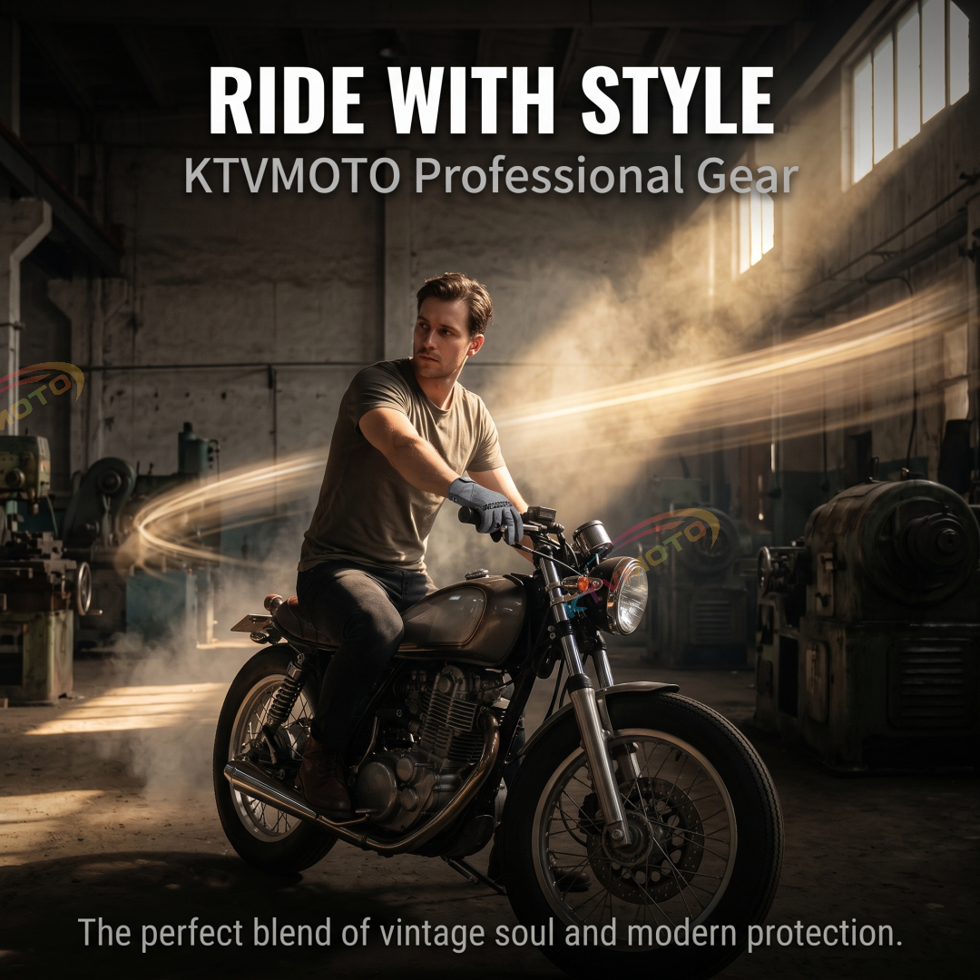 Motorcycle breathable slow rebound retro gloves-G94