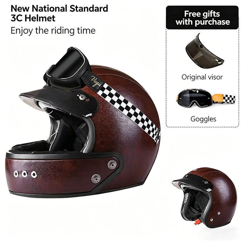 Retro-Style Sport Motorcycle Helmet – I36