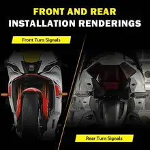 Universal 12V 8mm LED Motorcycle Turn Signal Light-D11