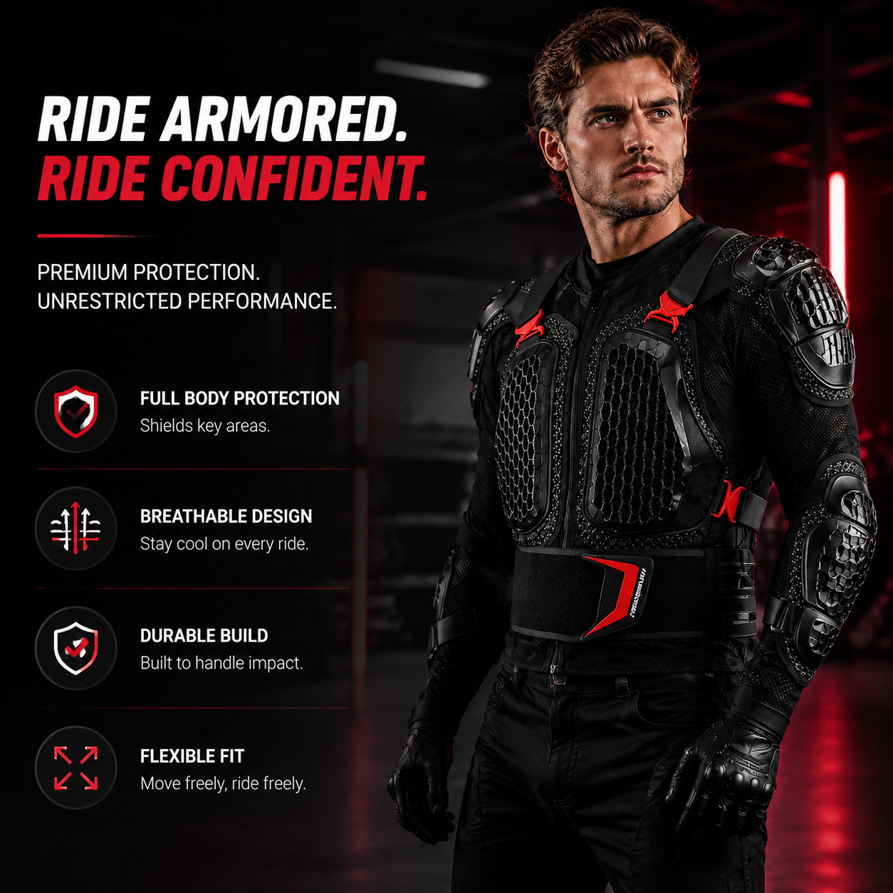 CE Full Chest and Back Armor Plus Size - F1