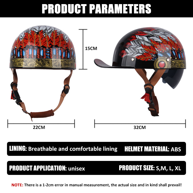 Baseball Motorcycle Helmet DOT Certification - I07